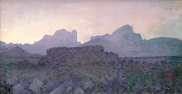 Mynd: Jóhannes S. Kjarval, Dyrfjöll, 1927