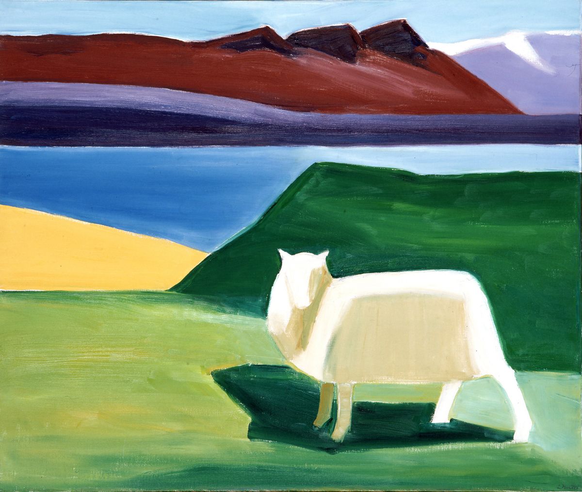 Louisa Matthíasdóttir, oil on canvas, 1990.