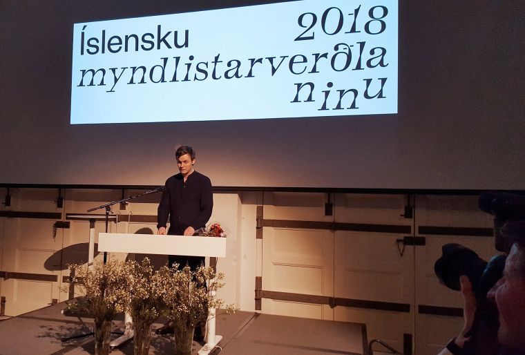 Sigurður Guðjónsson, the artist of the year 2018.