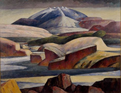 Jón Stefánsson: Hraunteigar við Heklu, 1930