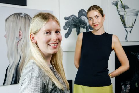 Helena Margrét and Björk. Photo: Hildur Inga Björnsdóttir