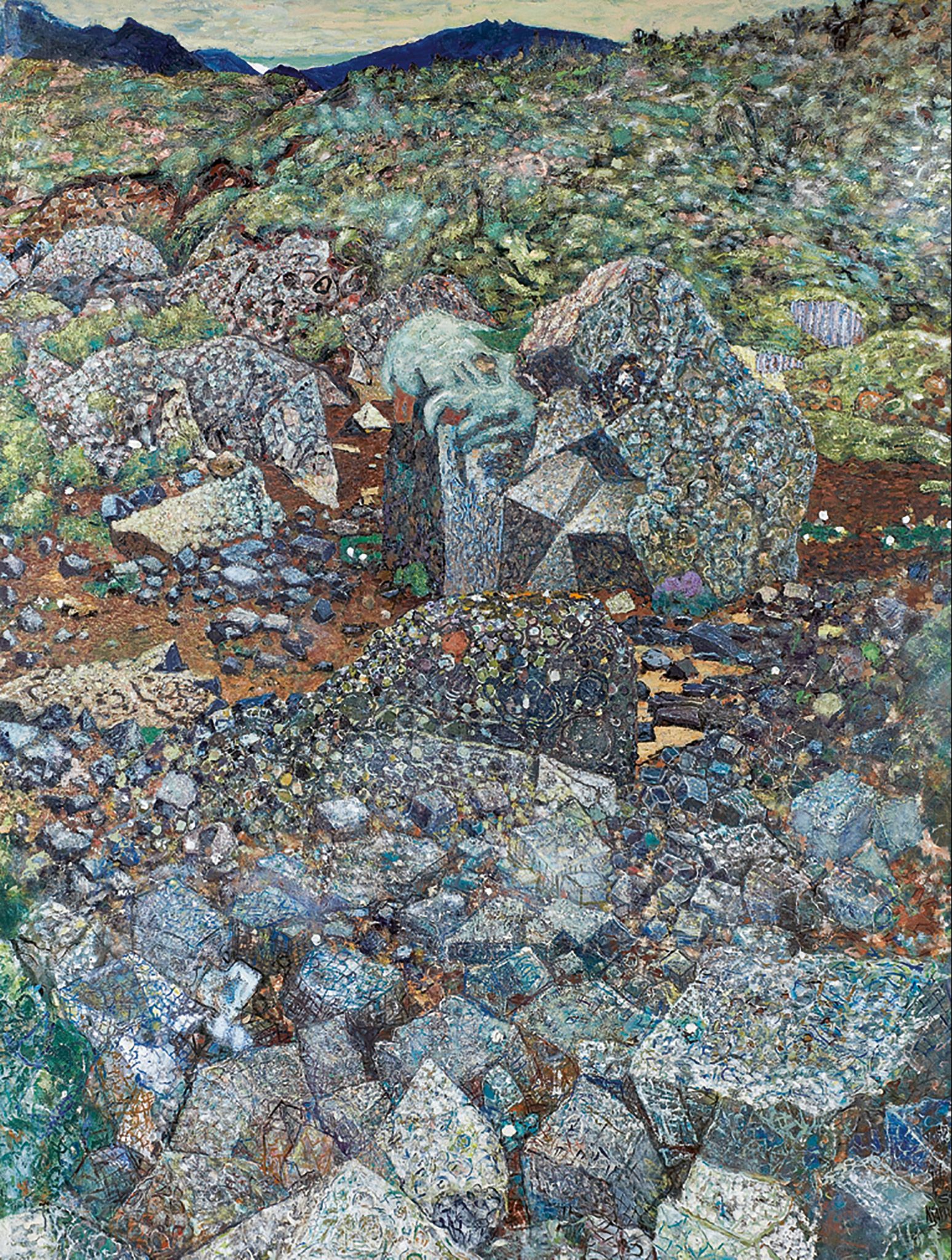 Jóhannes S. Kjarval, Mt. Skjaldbreiður (From Grafningur), 1962, oil on linen, 204x154 cm.